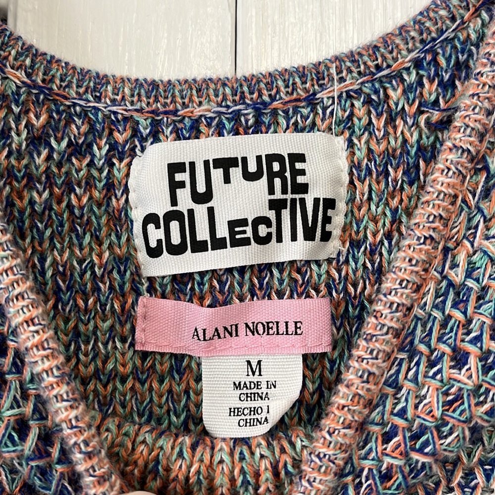 Future Collective Multicolor Sleeveless Crochet F… - image 7